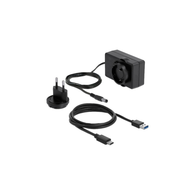 DeLOCK USB Type-C Dockingstation für 2 x SATA HDD / SSD(transparent)