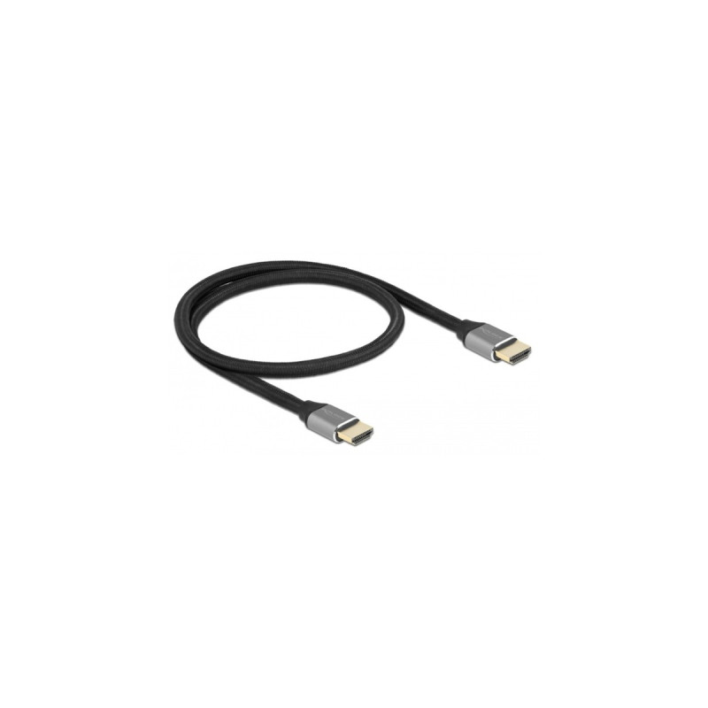 DeLOCK Ultra High Speed HDMI-Kabel 48 Gbps 8K 60Hz(grau, 50cm)