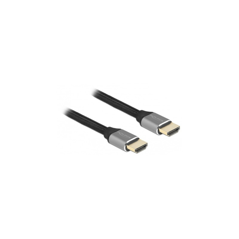 DeLOCK Ultra High Speed HDMI-Kabel 48 Gbps 8K 60Hz(grau, 1 Meter)