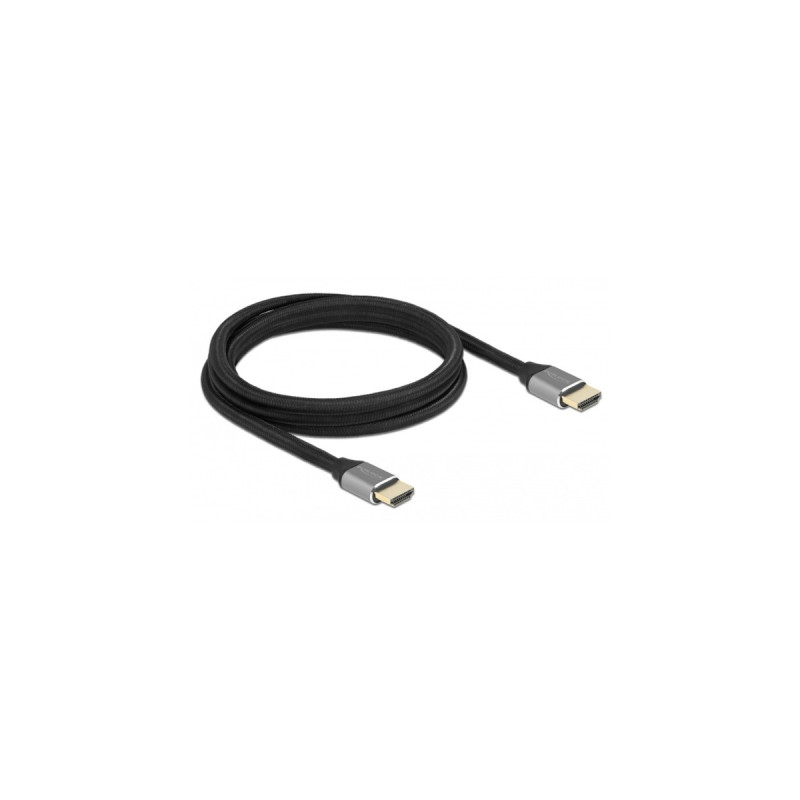 DeLOCK Ultra High Speed HDMI-Kabel 48 Gbps 8K 60Hz(grau, 2 Meter)