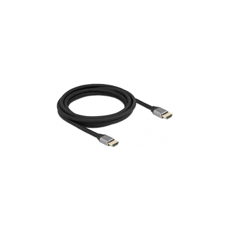 DeLOCK Ultra High Speed HDMI-Kabel 48 Gbps 8K 60Hz(grau, 3 Meter)