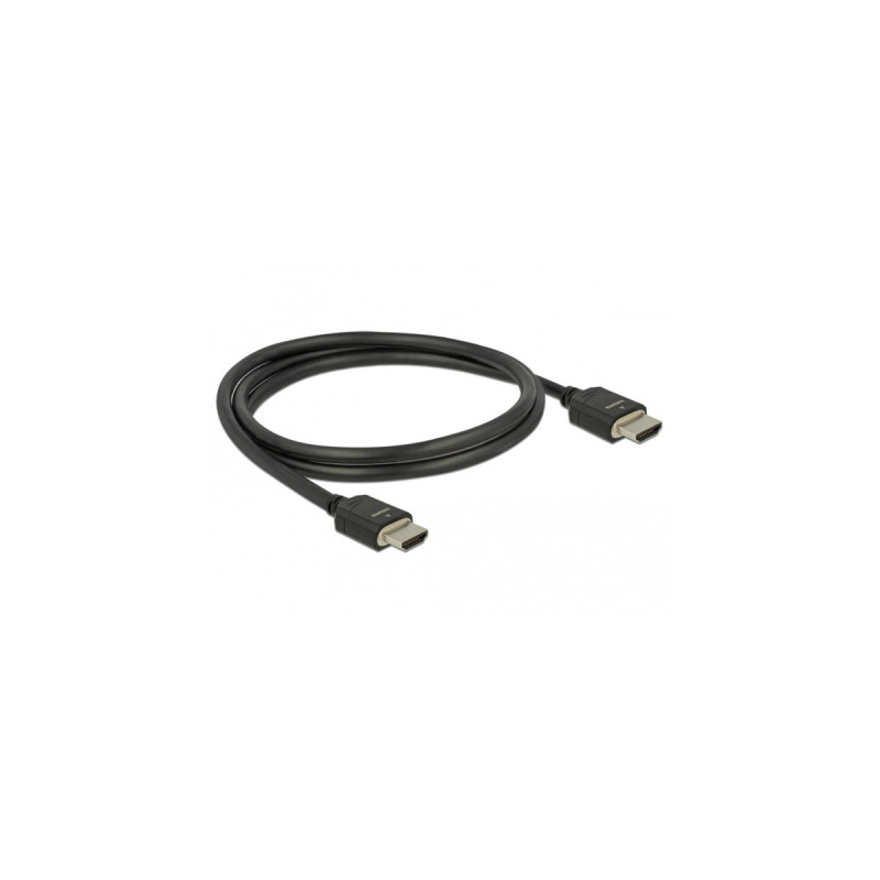 DeLOCK Ultra High Speed HDMI-Kabel 48 Gbps 8K 60Hz(schwarz, 1 Meter)