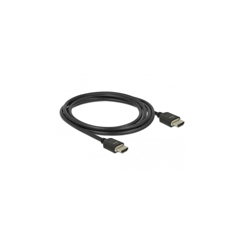 DeLOCK Ultra High Speed HDMI-Kabel 48 Gbps 8K 60Hz(schwarz, 2 Meter)