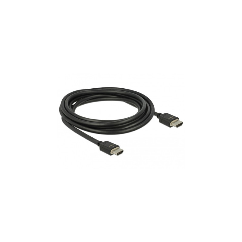 DeLOCK Ultra High Speed HDMI-Kabel 48 Gbps 8K 60Hz(schwarz, 3 Meter)