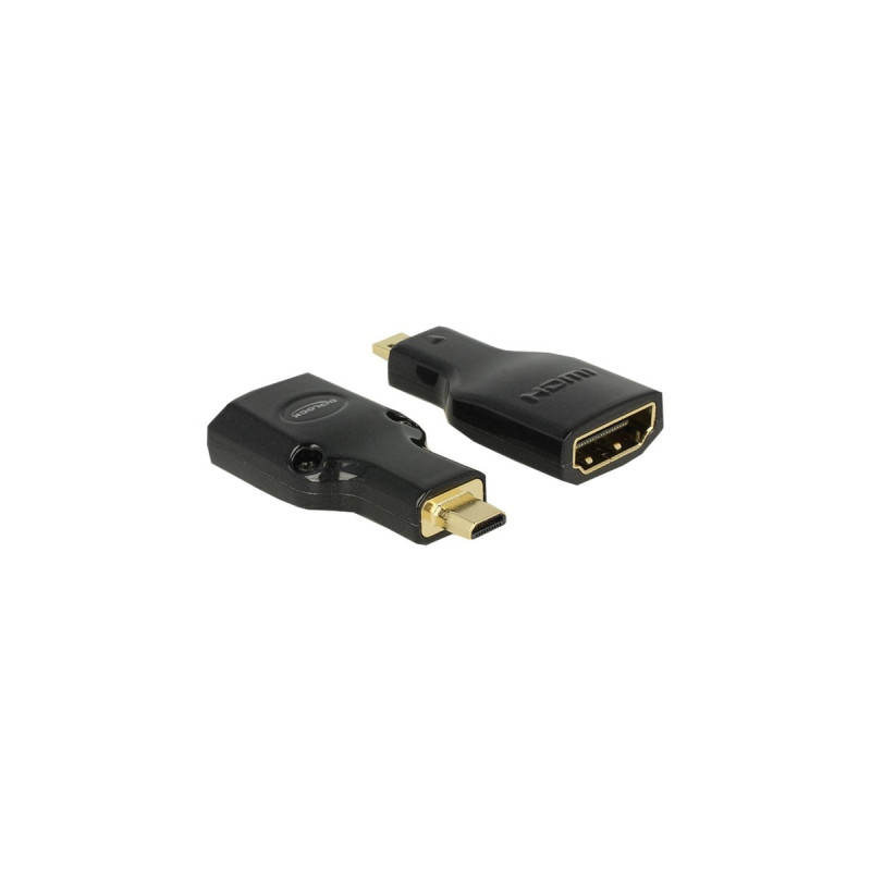 HDMI-A Buchse 4K, Adapter(schwarz, High Speed HDMI mit Ethernet)