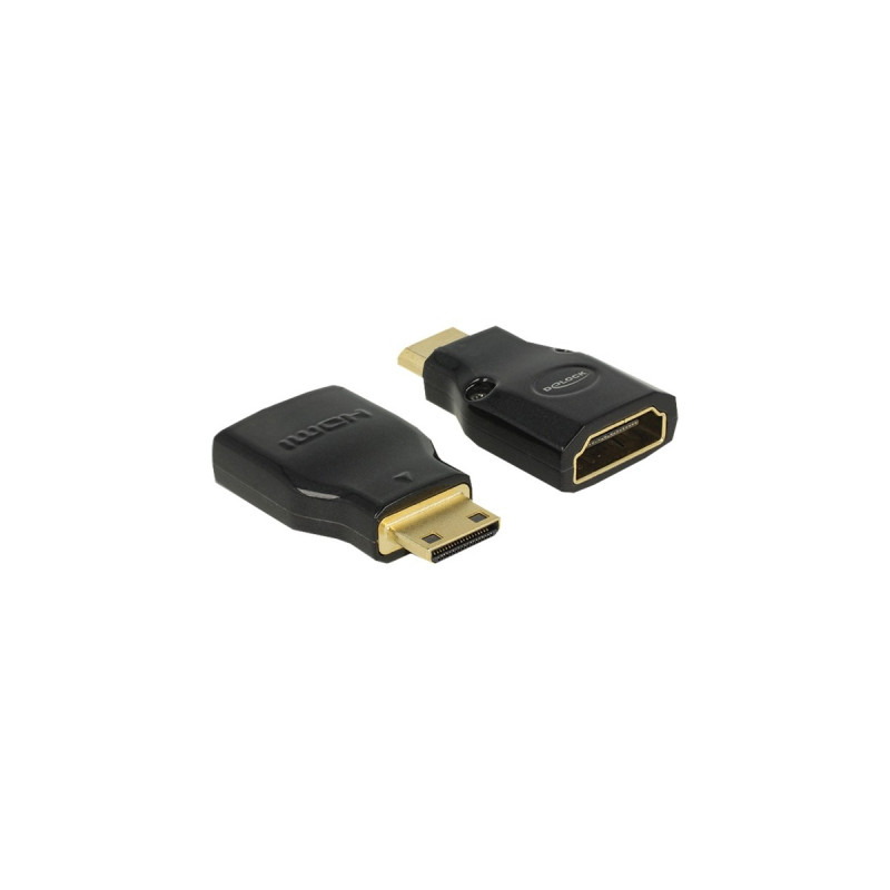 HDMI-A Buchse 4K, Adapter(schwarz, High Speed HDMI mit Ethernet)
