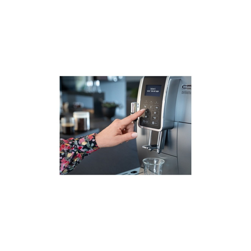 DeLonghi Dinamica ECAM 350.35.SB, Vollautomat(silber/schwarz, Outlet)