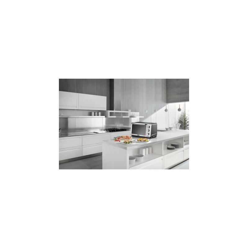 DeLonghi EO2475, Mini-Backofen(schwarz/silber)
