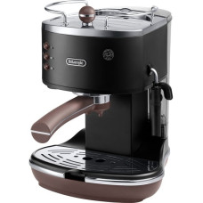 DeLonghi Icona Vintage ECOV 311.BK, Espressomaschine(schwarz/silber (glänzend), Outlet)