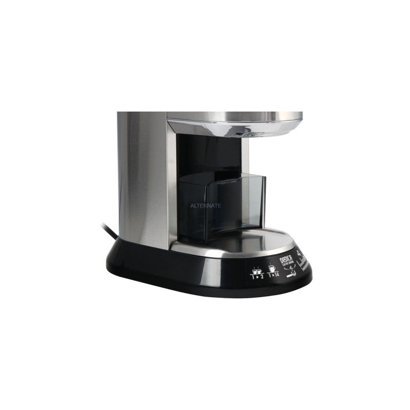 DeLonghi Kaffeemühle Dedica KG 520.M(silber/schwarz, 150 Watt)