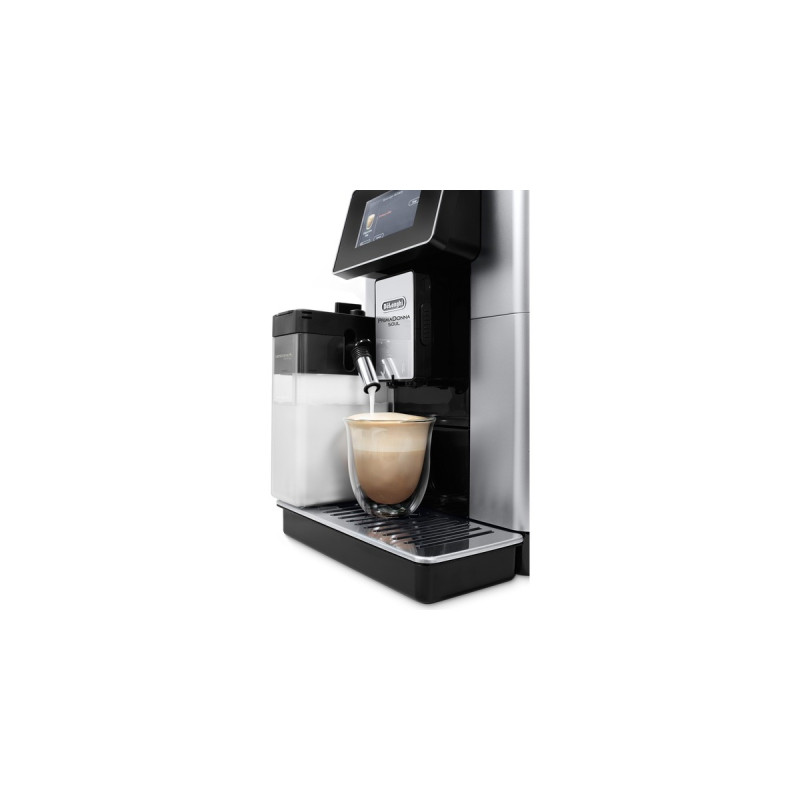DeLonghi PrimaDonna Soul ECAM 610.55.SB, Vollautomat(silber/schwarz)
