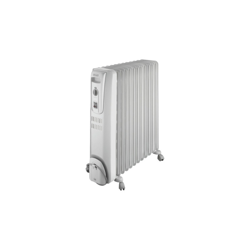 DeLonghi Öl-Radiator KH771230V(weiß, 2.500 Watt, zusätzliches 500 Watt Gebläse-Heizelement)