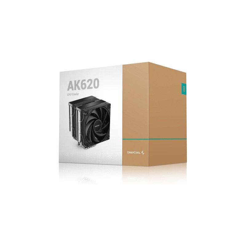 DeepCool AK620, CPU-Kühler(schwarz, Double-Tower)