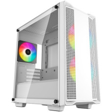 DeepCool CC360 WH ARGB, Tower-Gehäuse(weiß, Tempered Glass)