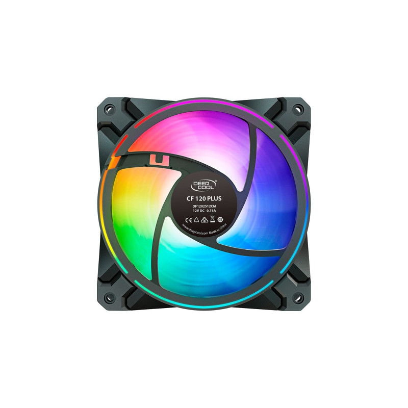 DeepCool CF 120 Plus 3in1 120x120x25, Gehäuselüfter(schwarz/transparent, 3er Pack, inkl. Controller, Outlet)