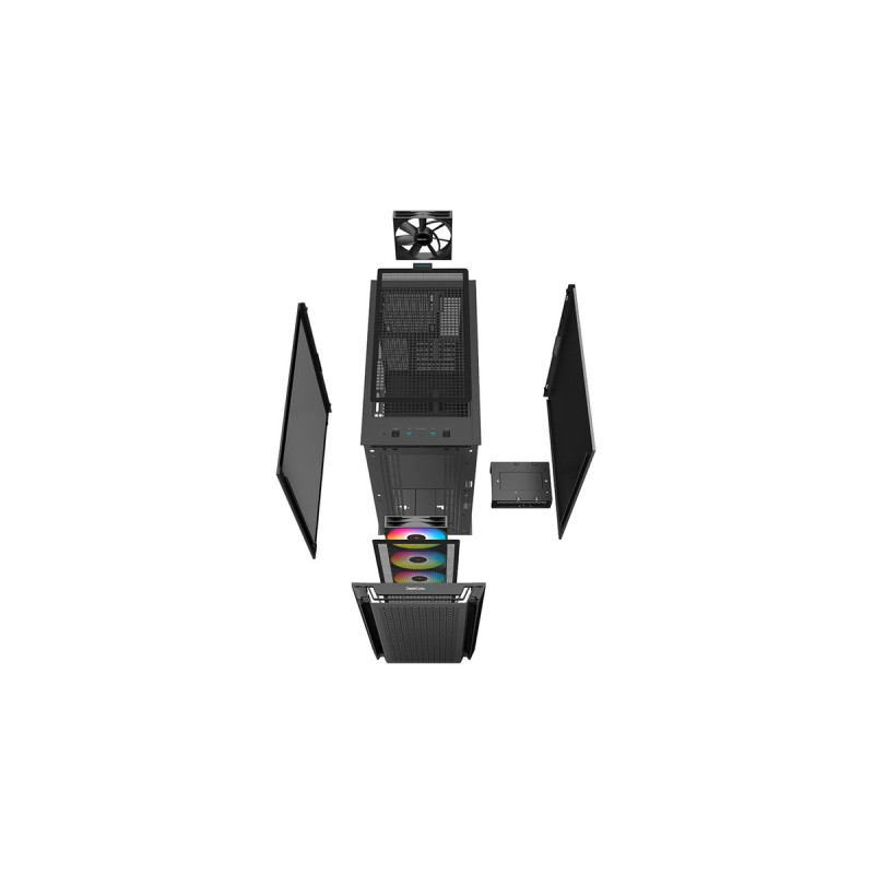 DeepCool CG560, Tower-Gehäuse(schwarz, Tempered Glass)