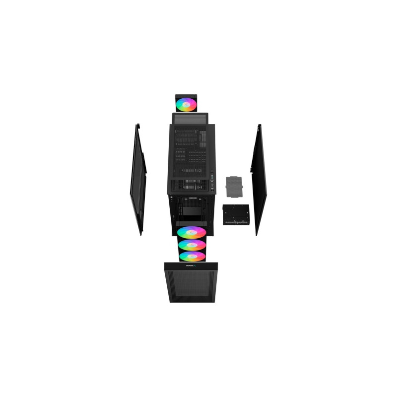 DeepCool CH560 Digital, Tower-Gehäuse(schwarz, Tempered Glass)