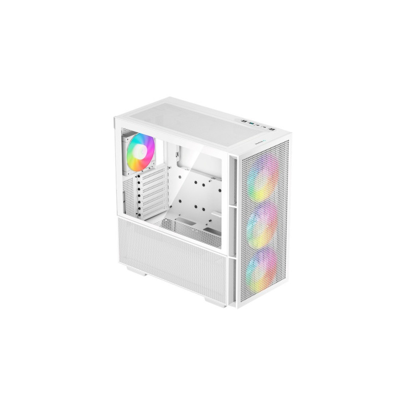 DeepCool CH560 WH, Tower-Gehäuse(weiß, Tempered Glass)