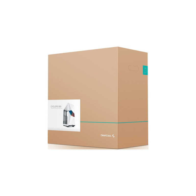 DeepCool CYCLOPS WH, Tower-Gehäuse(weiß, Tempered Glass)