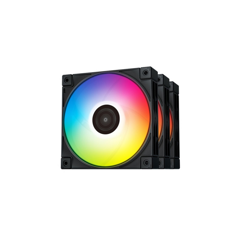 DeepCool FC120-3 IN 1 120x120x25, Gehäuselüfter(schwarz/transparent)