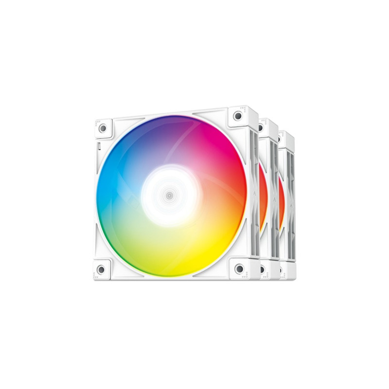 DeepCool FC120 WHITE-3 IN 1 120x120x25, Gehäuselüfter(weiß/transparent)