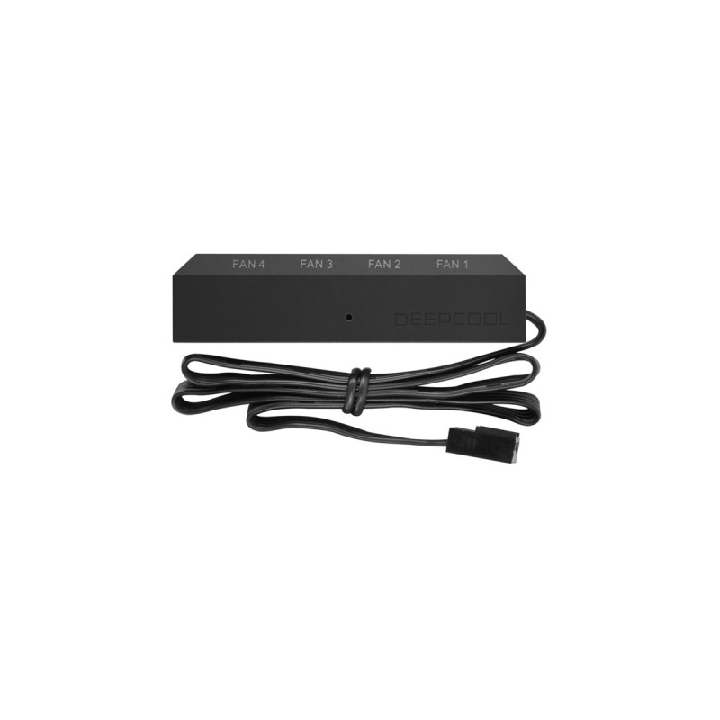 DeepCool Fan Hub FH-04, Lüftersteuerung(schwarz, 4-port)