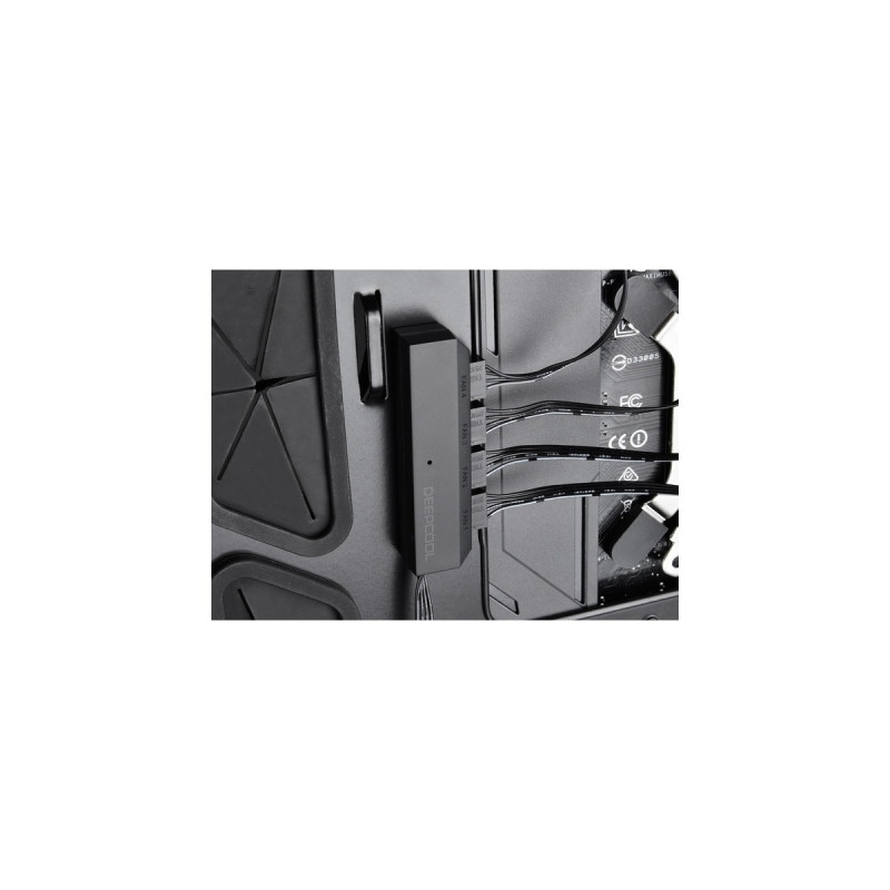 DeepCool Fan Hub FH-04, Lüftersteuerung(schwarz, 4-port)