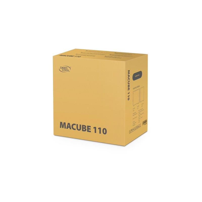 DeepCool MACUBE 110, Tower-Gehäuse(schwarz, Tempered Glass)