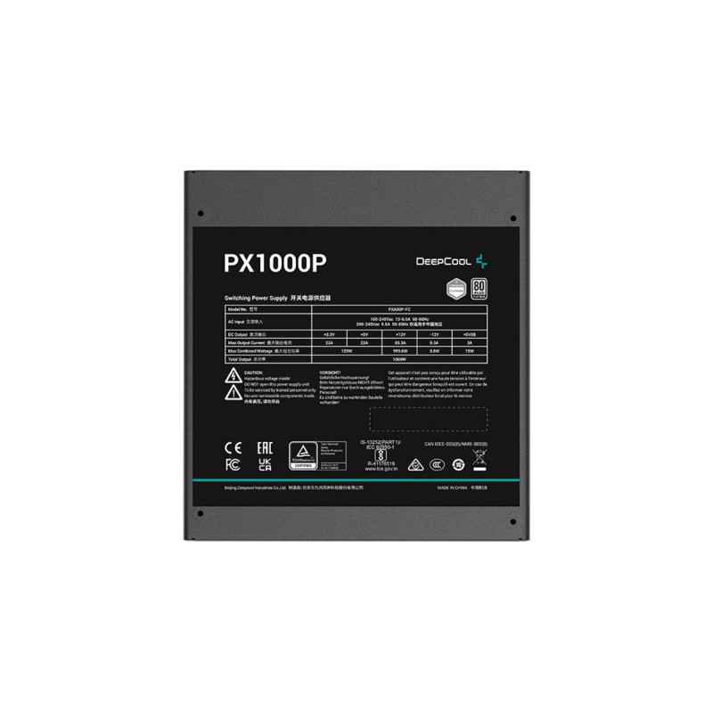 DeepCool PX-P 1000W Platinum, Netzteil(1000 Watt)
