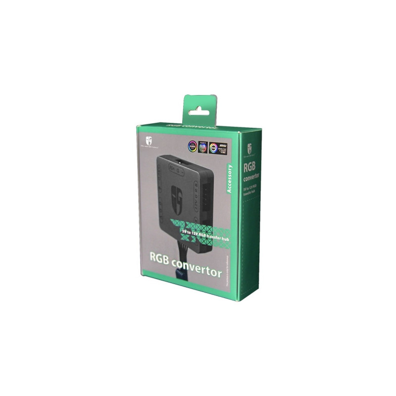 DeepCool RGB Convertor, Lüftersteuerung(schwarz, 5V auf 12V RGB Transfer Hub)