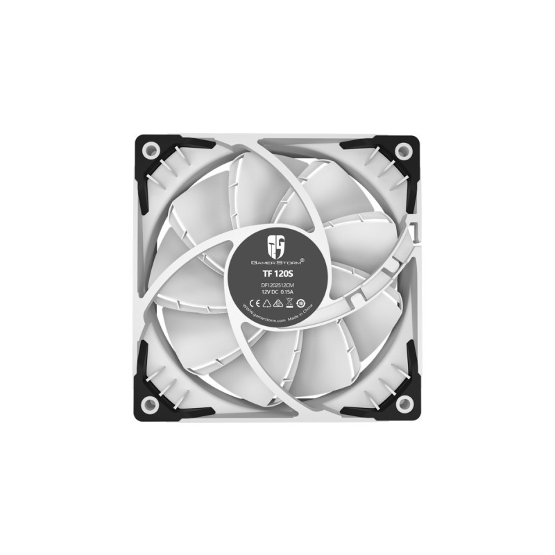 DeepCool TF 120S 120x120x25, Gehäuselüfter(weiß, Radiator-Lüfter)