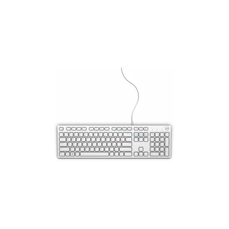 Dell Multimedia-Tastatur KB216(weiß, DE-Layout)
