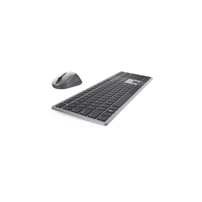 Dell Premier-Mehrgeräte-Wireless-Tastatur und -Maus (KM7321W), Desktop-Set(titan/schwarz, DE-Layout, Scherenmechanik)