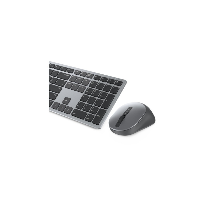 Dell Premier-Mehrgeräte-Wireless-Tastatur und -Maus (KM7321W), Desktop-Set(titan/schwarz, DE-Layout, Scherenmechanik)