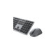 Dell Premier-Mehrgeräte-Wireless-Tastatur und -Maus (KM7321W), Desktop-Set(titan/schwarz, DE-Layout, Scherenmechanik)