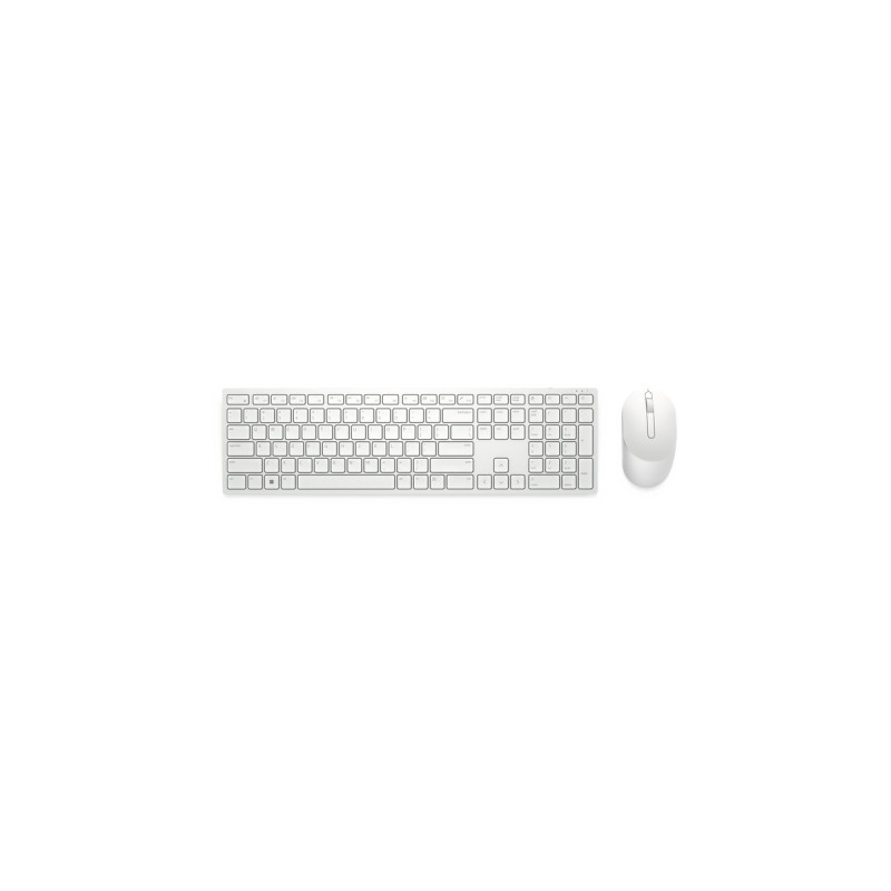 Dell Pro-Wireless-Tastatur und -Maus (KM5221W), Desktop-Set(weiß, DE-Layout)