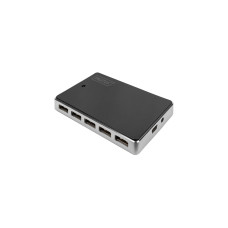 Digitus 10-Port USB 2.0 Hub, USB-Hub(schwarz/silber, aktiv)