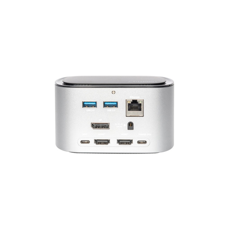 Digitus 11-Port USB-C Docking Station, Dockingstation(silber/schwarz)