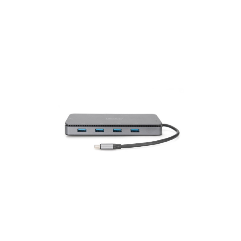Digitus 11 Port USB-C Dockingstation mit SSD Enclosure(USB, VGA, HDMI, RJ45, M.2 SSD)