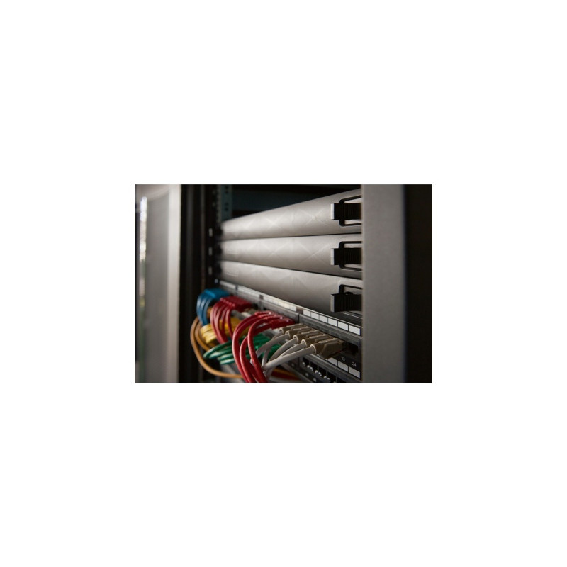 Digitus 1HE Blindabdeckung, Snap-In(schwarz, für Netzwerk- und Serverschränke)