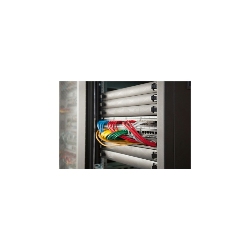 Digitus 1HE Blindabdeckung, Snap-In(schwarz, für Netzwerk- und Serverschränke)