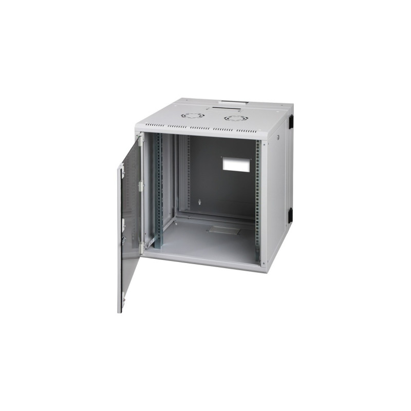 Digitus 20HE Wandgehäuse mit Schwenkrahmen, IT-Schrank(hellgrau, 20 Höheneinheiten)