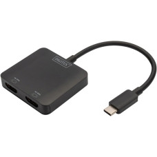 Digitus 2-Port MST Video Hub, Dockingstation(USB-C, 2x HDMI)