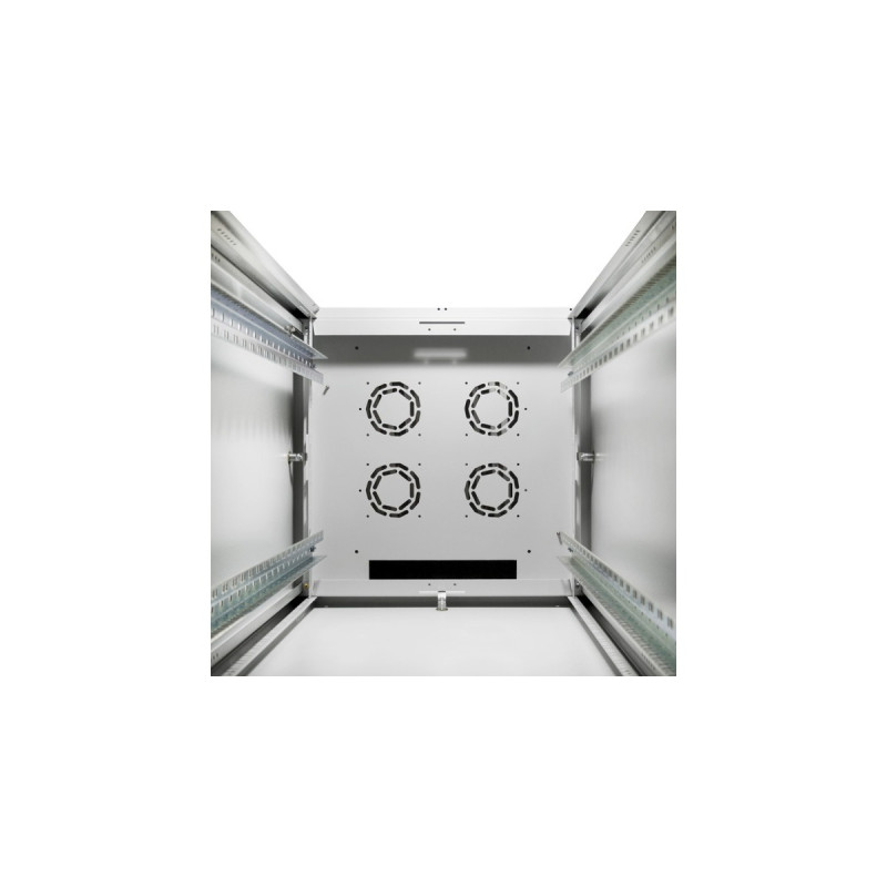 Digitus 483-mm-Netzwerkschrank, 26HE, IT-Schrank(hellgrau, 26 Höheneinheiten)