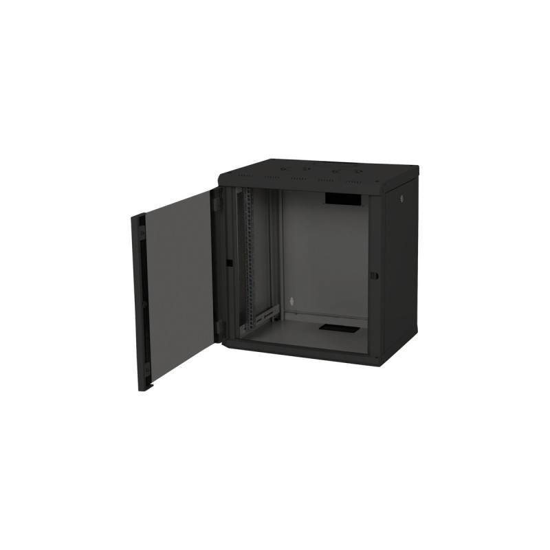 Digitus 483-mm-Wandschrank, 12 HE, IT-Schrank(schwarz, 12 Höheneinheiten)