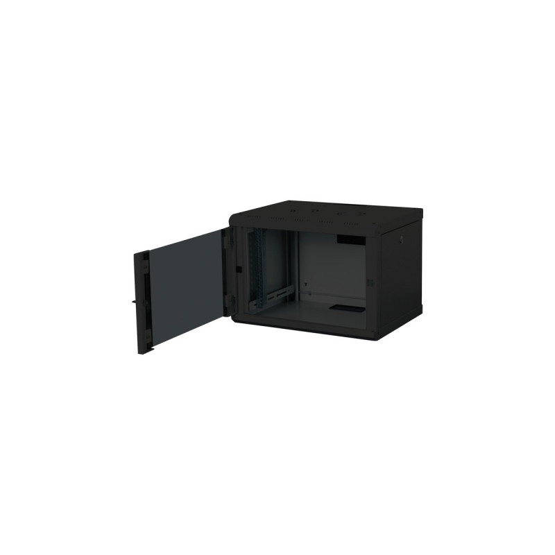 Digitus 483-mm-Wandschrank, 7 HE, IT-Schrank(schwarz, 7 Höheneinheiten)
