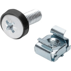 Digitus Befestigungssatz für 483mm (19")-Komponenten, 50 Stück, Schrauben-Set(silber, M6)