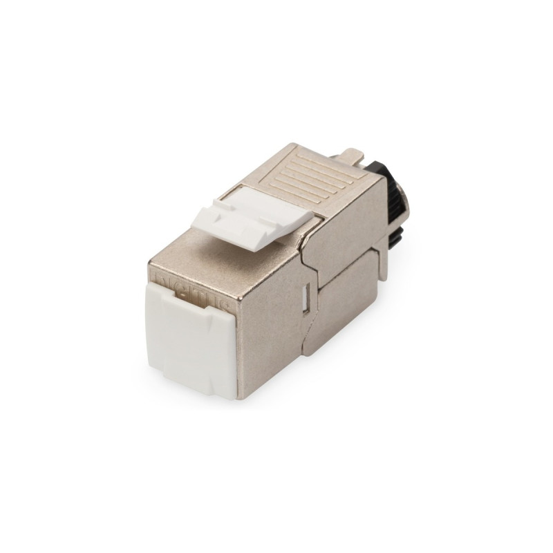 Digitus CAT 6A, Keystone-Modul(silber/weiß, geschirmt)