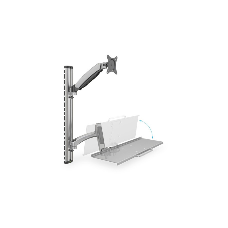 Digitus DA-90354, Wandhalterung(silber, Monitor- & Tastaturhalterung)