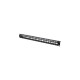 Digitus DN-91411, Patchpanel(schwarz, Rackmount (1 HE), 24-Port)